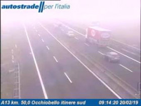 Slika pregleda web-kamere Occhiobello - Traffic A13 - KM 50,0